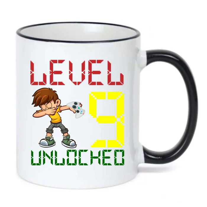 Level Up Age 9 Unlocked Black Color Changing Mug