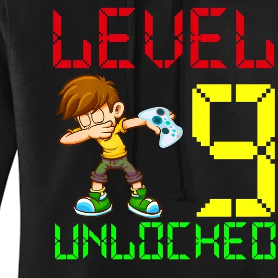 Level Up Age 9 Unlocked Women's Pullover Hoodie