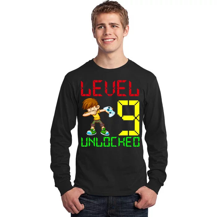 Level Up Age 9 Unlocked Tall Long Sleeve T-Shirt