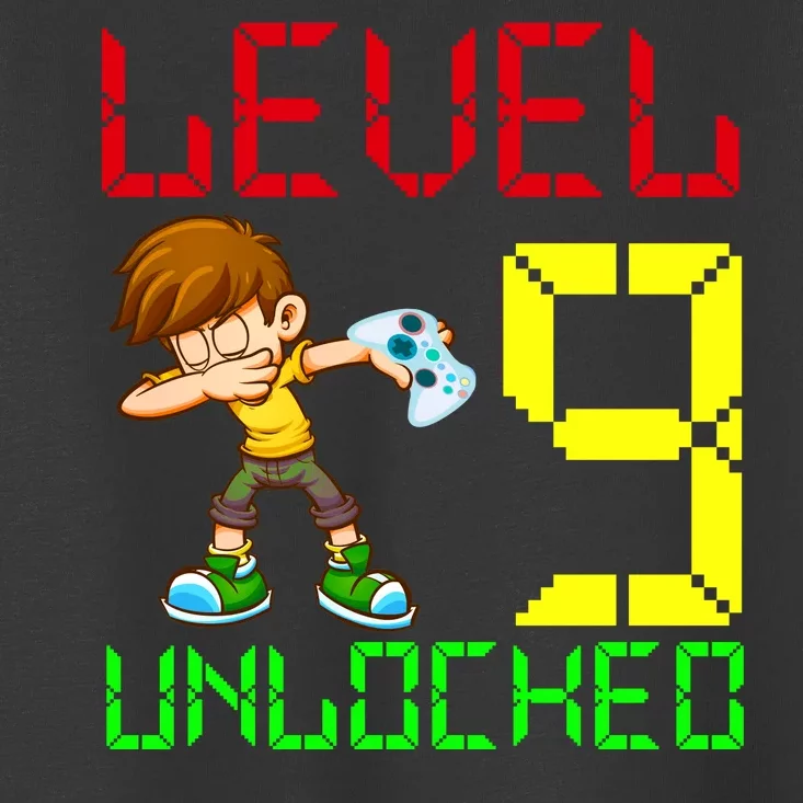 Level Up Age 9 Unlocked Toddler T-Shirt