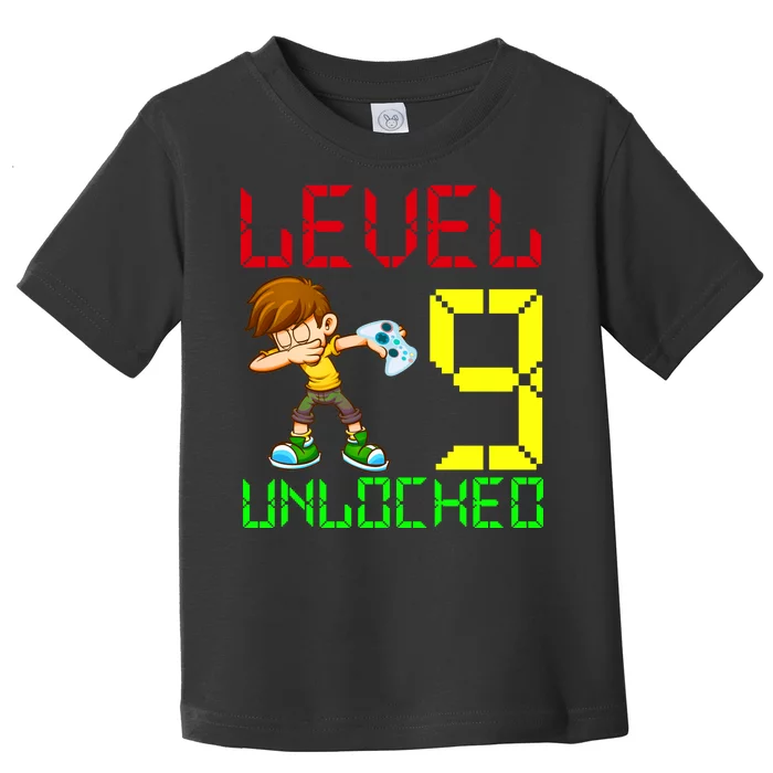 Level Up Age 9 Unlocked Toddler T-Shirt