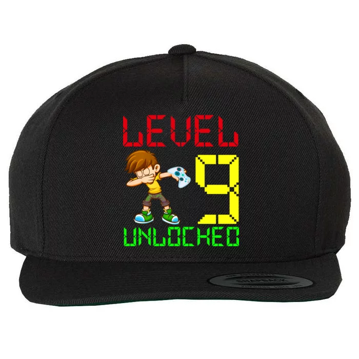 Level Up Age 9 Unlocked Wool Snapback Cap