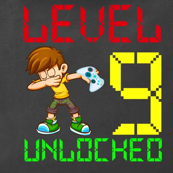 Level Up Age 9 Unlocked Zip Tote Bag