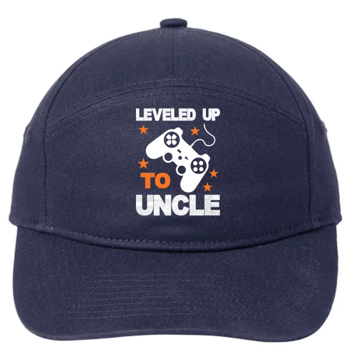 Leveled Up To Uncle 7-Panel Snapback Hat