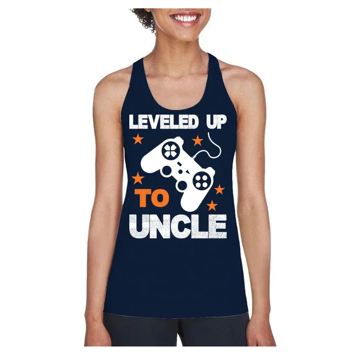 Leveled Up To Uncle Women's Racerback Tank