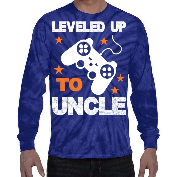 Leveled Up To Uncle Tie-Dye Long Sleeve Shirt