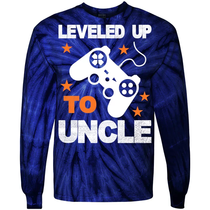 Leveled Up To Uncle Tie-Dye Long Sleeve Shirt