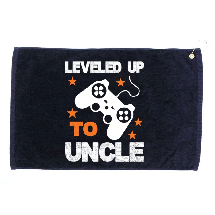 Leveled Up To Uncle Grommeted Golf Towel