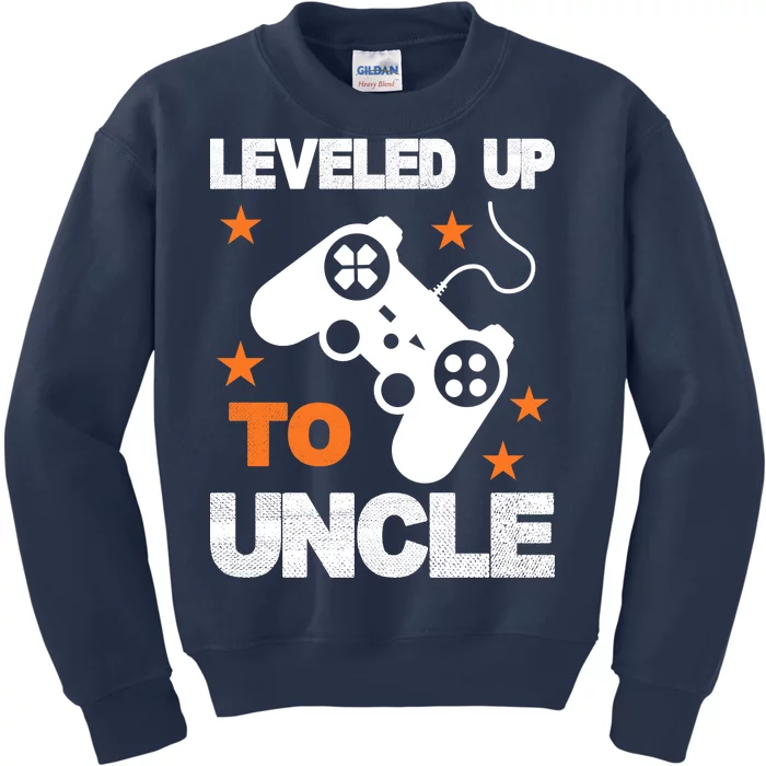 Leveled Up To Uncle Kids Sweatshirt