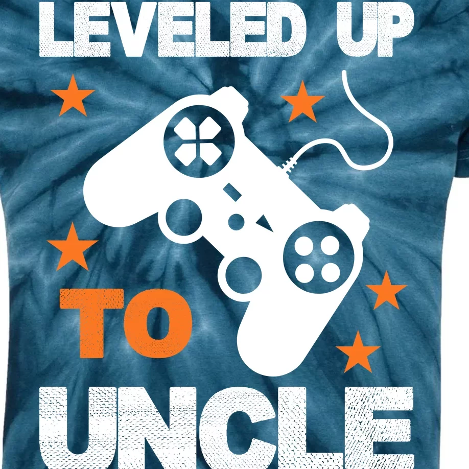 Leveled Up To Uncle Kids Tie-Dye T-Shirt