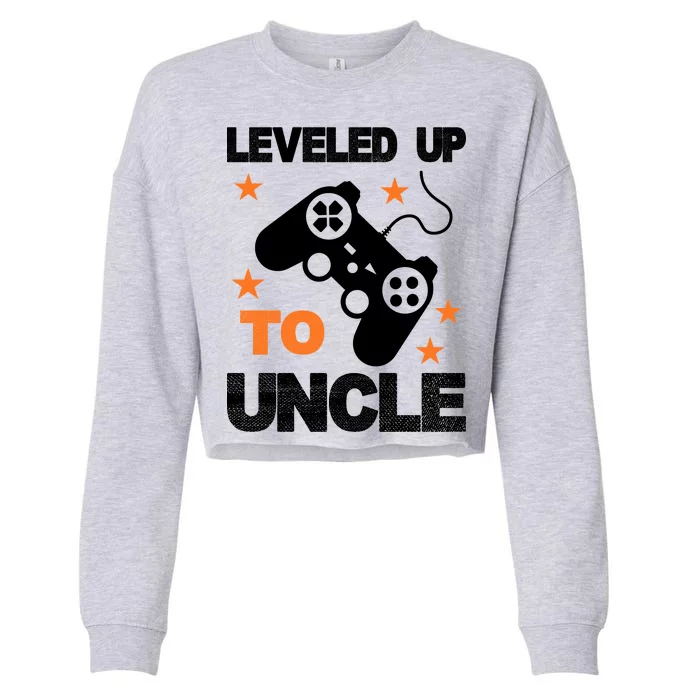 Leveled Up To Uncle Cropped Pullover Crew