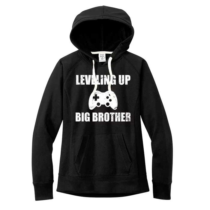 Leveling Up Big Brother Women's Fleece Hoodie