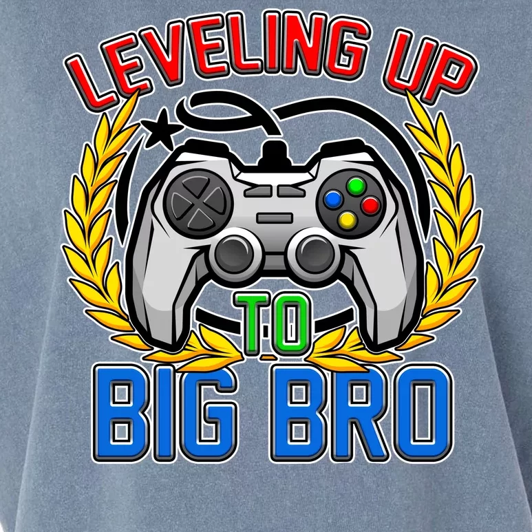 Leveling Up To Big Bro Brother Video Gaming Garment-Dyed Women's Muscle Tee