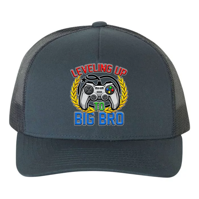 Leveling Up To Big Bro Brother Video Gaming Yupoong Adult 5-Panel Trucker Hat