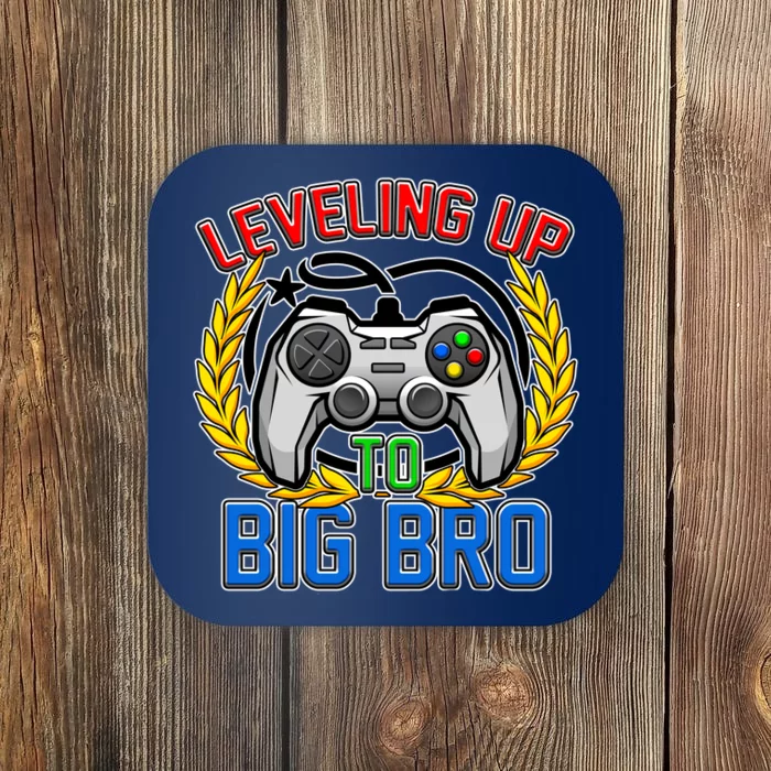 Leveling Up To Big Bro Brother Video Gaming Coaster