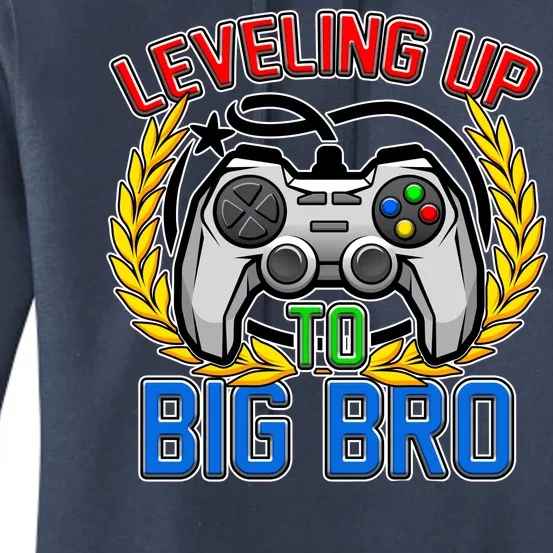 Leveling Up To Big Bro Brother Video Gaming Women's Pullover Hoodie