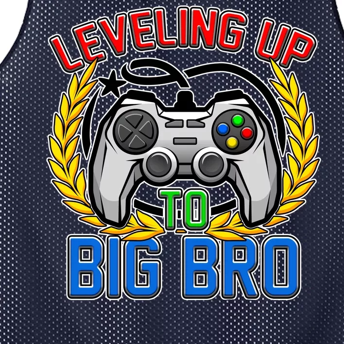 Leveling Up To Big Bro Brother Video Gaming Mesh Reversible Basketball Jersey Tank