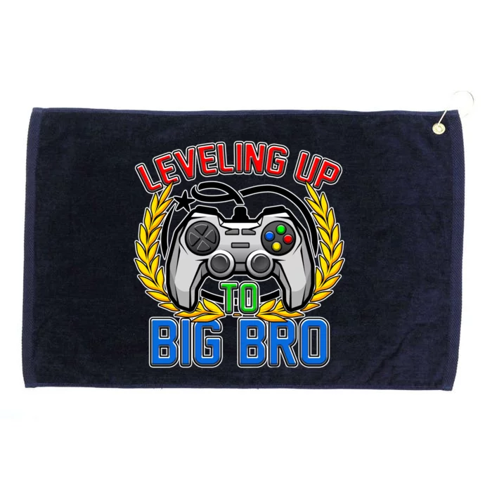 Leveling Up To Big Bro Brother Video Gaming Grommeted Golf Towel