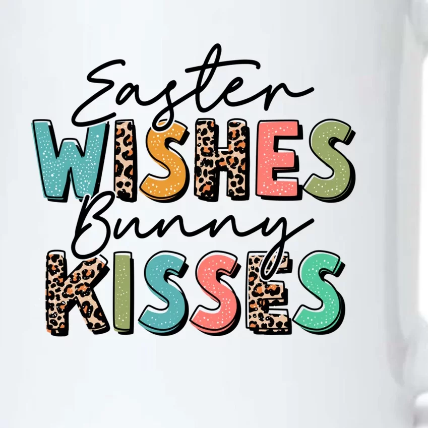 Leopard Easter Wishes Bunny Rabbit Lover Happy Easter Gift Black Color Changing Mug