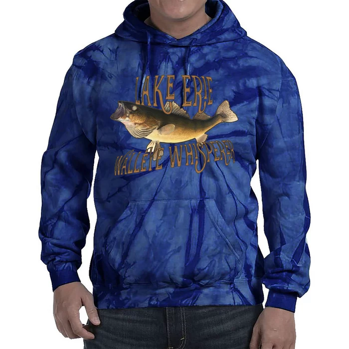 Lake Erie Walleye Whisperer Fishing Tie Dye Hoodie