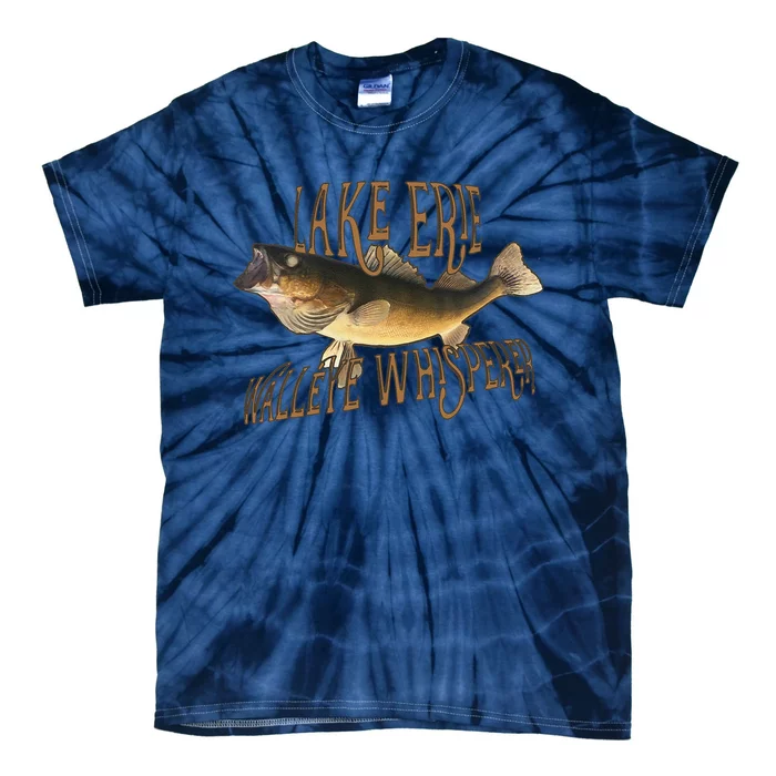 Lake Erie Walleye Whisperer Fishing Tie-Dye T-Shirt