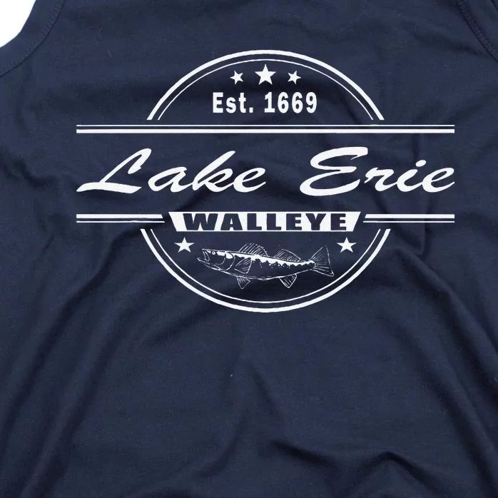 Lake Erie Walleye Fishing Souvenir For Walleye Fishing Tank Top