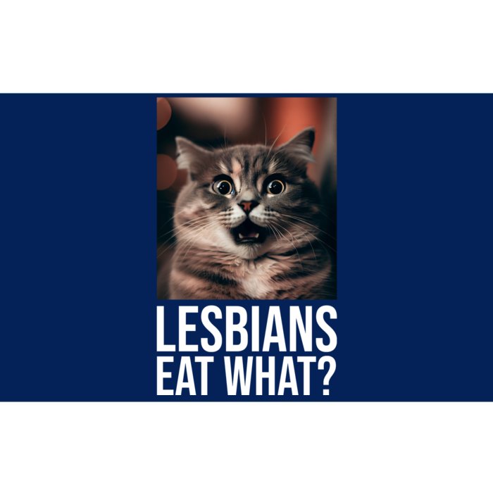 Lesbians Eat What Funny Cat Meme Bumper Sticker