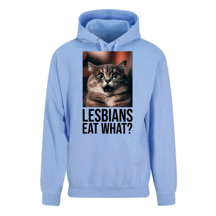 Lesbians Eat What Funny Cat Meme Unisex Surf Hoodie