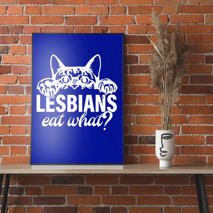 Lesbians Eat What Lgbtq Cat Gift Poster