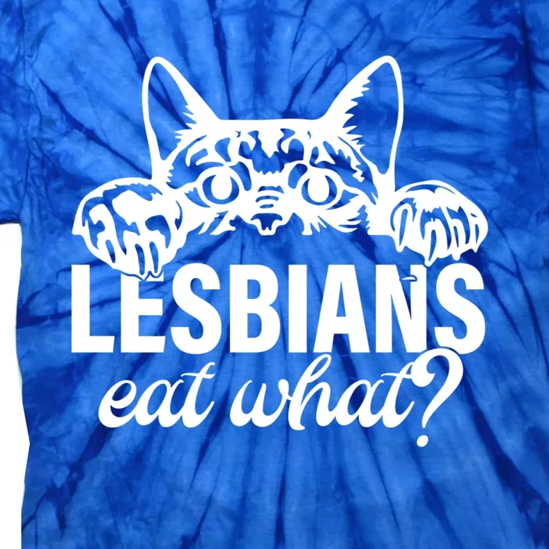 Lesbians Eat What Lgbtq Cat Gift Tie-Dye T-Shirt