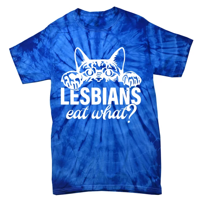 Lesbians Eat What Lgbtq Cat Gift Tie-Dye T-Shirt