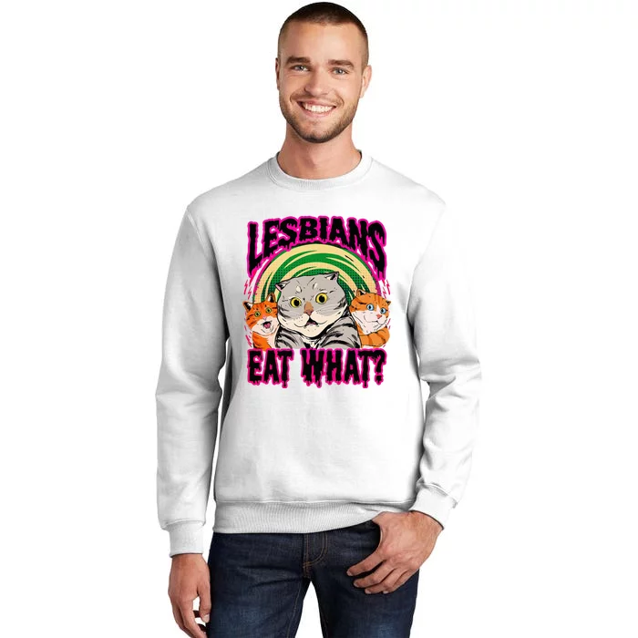 Lesbians Eat What Funny Cats Love Cute Women Boy Sweatshirt