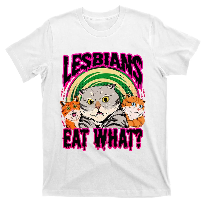 Lesbians Eat What Funny Cats Love Cute Women Boy T-Shirt