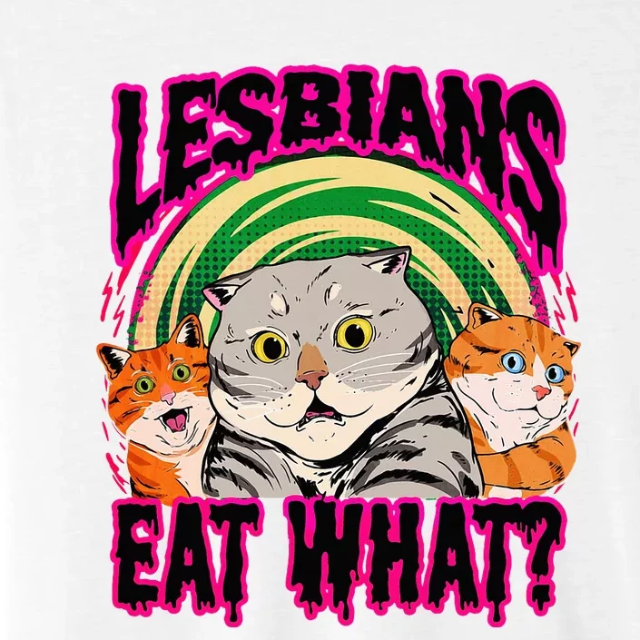 Lesbians Eat What Funny Cats Love Cute Women Boy ChromaSoft Performance T-Shirt