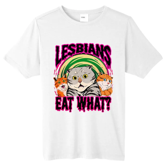 Lesbians Eat What Funny Cats Love Cute Women Boy ChromaSoft Performance T-Shirt