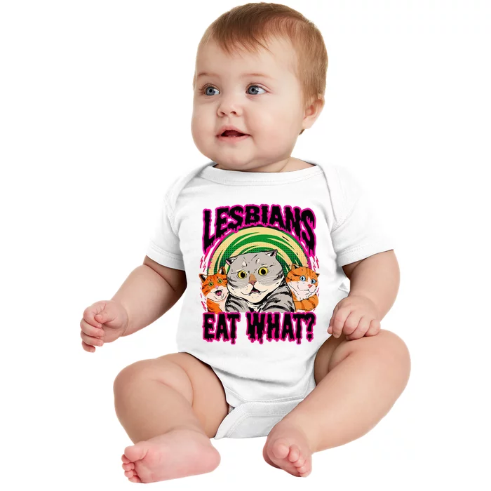 Lesbians Eat What Funny Cats Love Cute Women Boy Baby Bodysuit