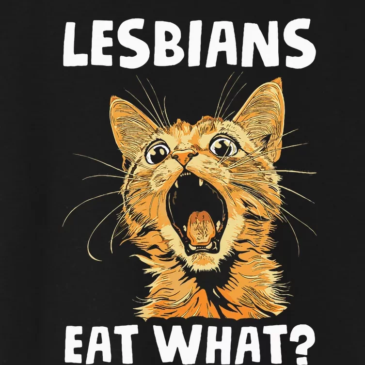 Lesbians Eat What Women's Crop Top Tee