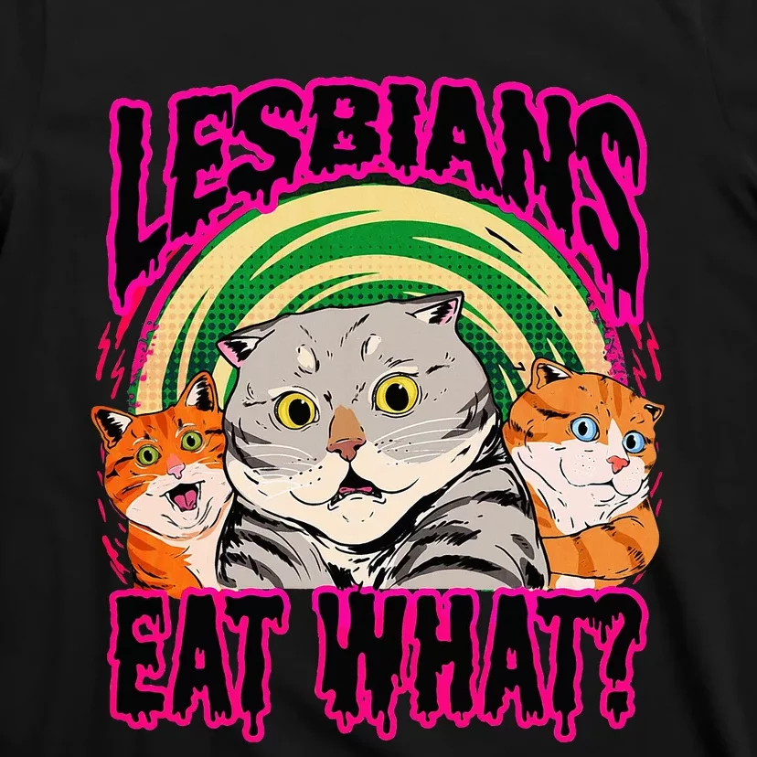 Lesbians Eat What Funny Cats Love Cute Women Boy T-Shirt