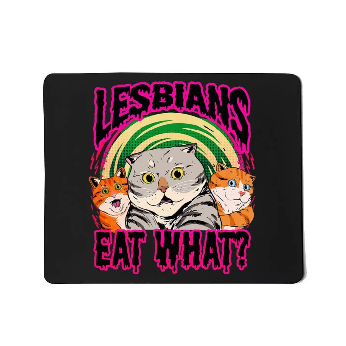 Lesbians Eat What Funny Cats Love Cute Women Boy Mousepad