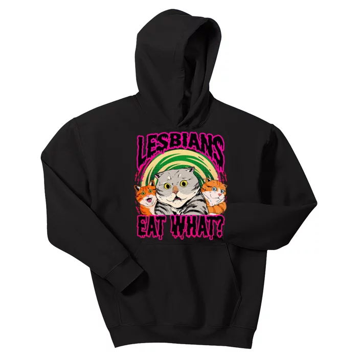 Lesbians Eat What Funny Cats Love Cute Women Boy Kids Hoodie