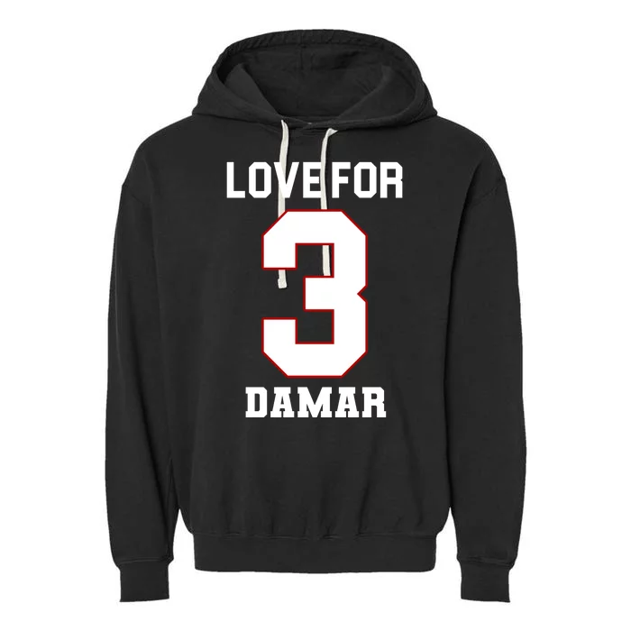 Love For 3 Damar Garment-Dyed Fleece Hoodie