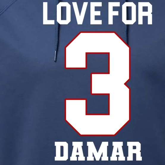 Love For 3 Damar Performance Fleece Hoodie