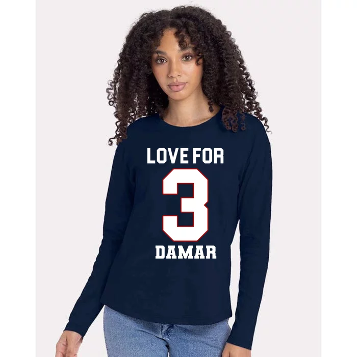 Love For 3 Damar Womens Cotton Relaxed Long Sleeve T-Shirt