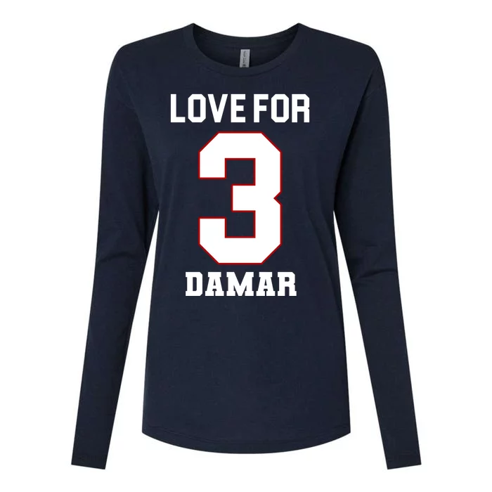 Love For 3 Damar Womens Cotton Relaxed Long Sleeve T-Shirt