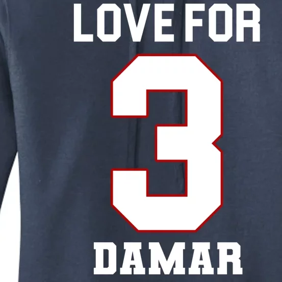 Love For 3 Damar Women's Pullover Hoodie