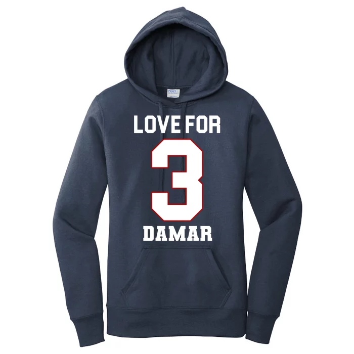 Love For 3 Damar Women's Pullover Hoodie