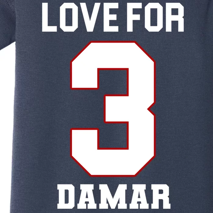 Love For 3 Damar Baby Bodysuit