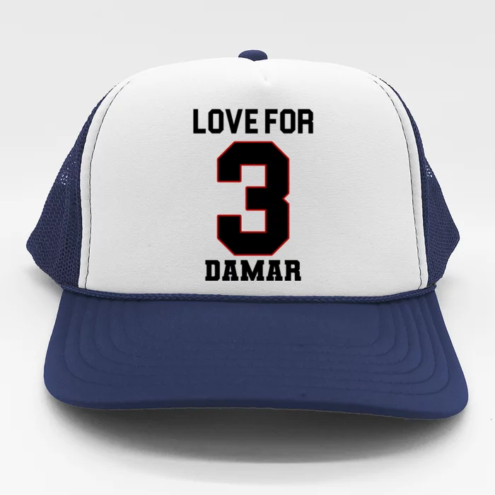 Love For 3 Damar Trucker Hat