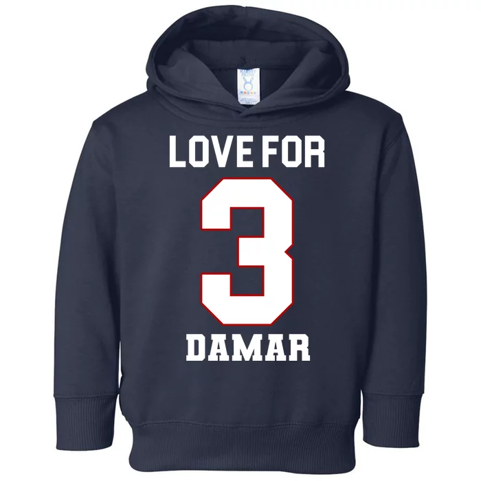 Love For 3 Damar Toddler Hoodie