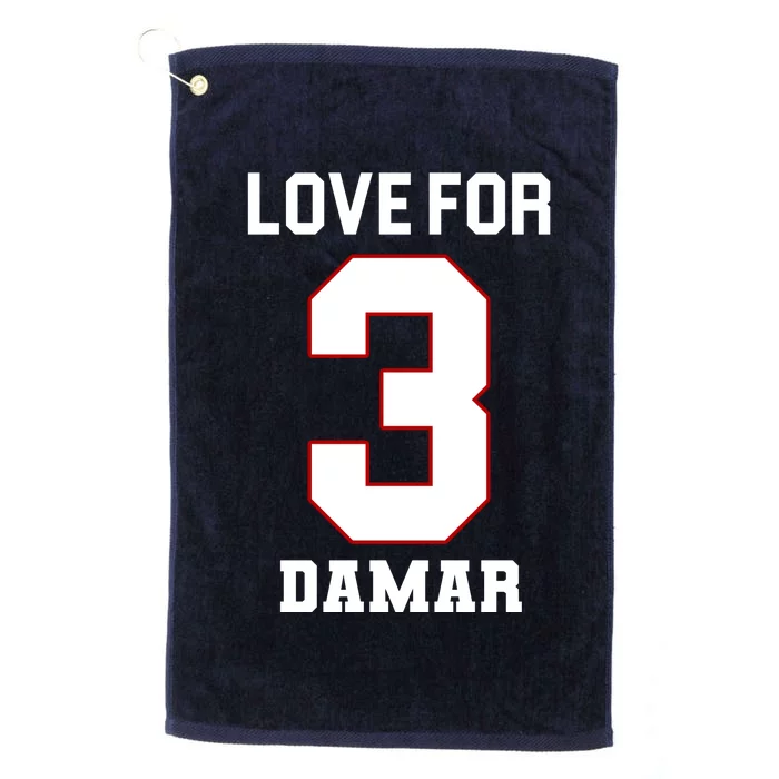 Love For 3 Damar Platinum Collection Golf Towel